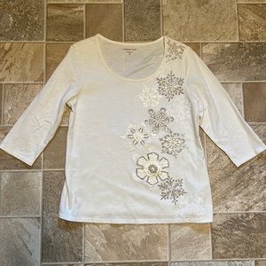 Coldwater Creek 3/4 sleeve tee